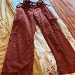 Old Navy Women's Wide Leg Pants in Rust